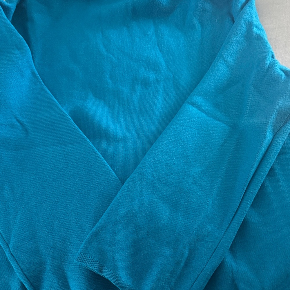 Ann Taylor Blue Cowl Neck Sweater